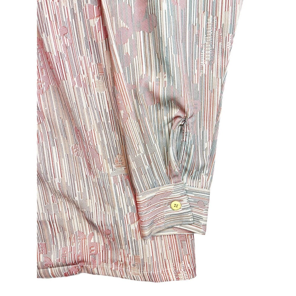 Maltos Camp Collar Funky Polyester Button Down Pi… - image 6